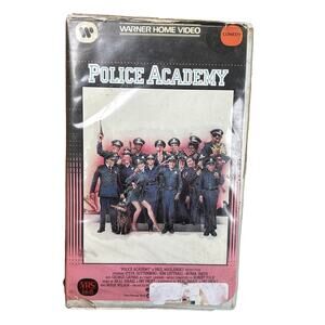 Vintage 1984 Police Academy Warner Home Video Clamshell ex-rental comedy film